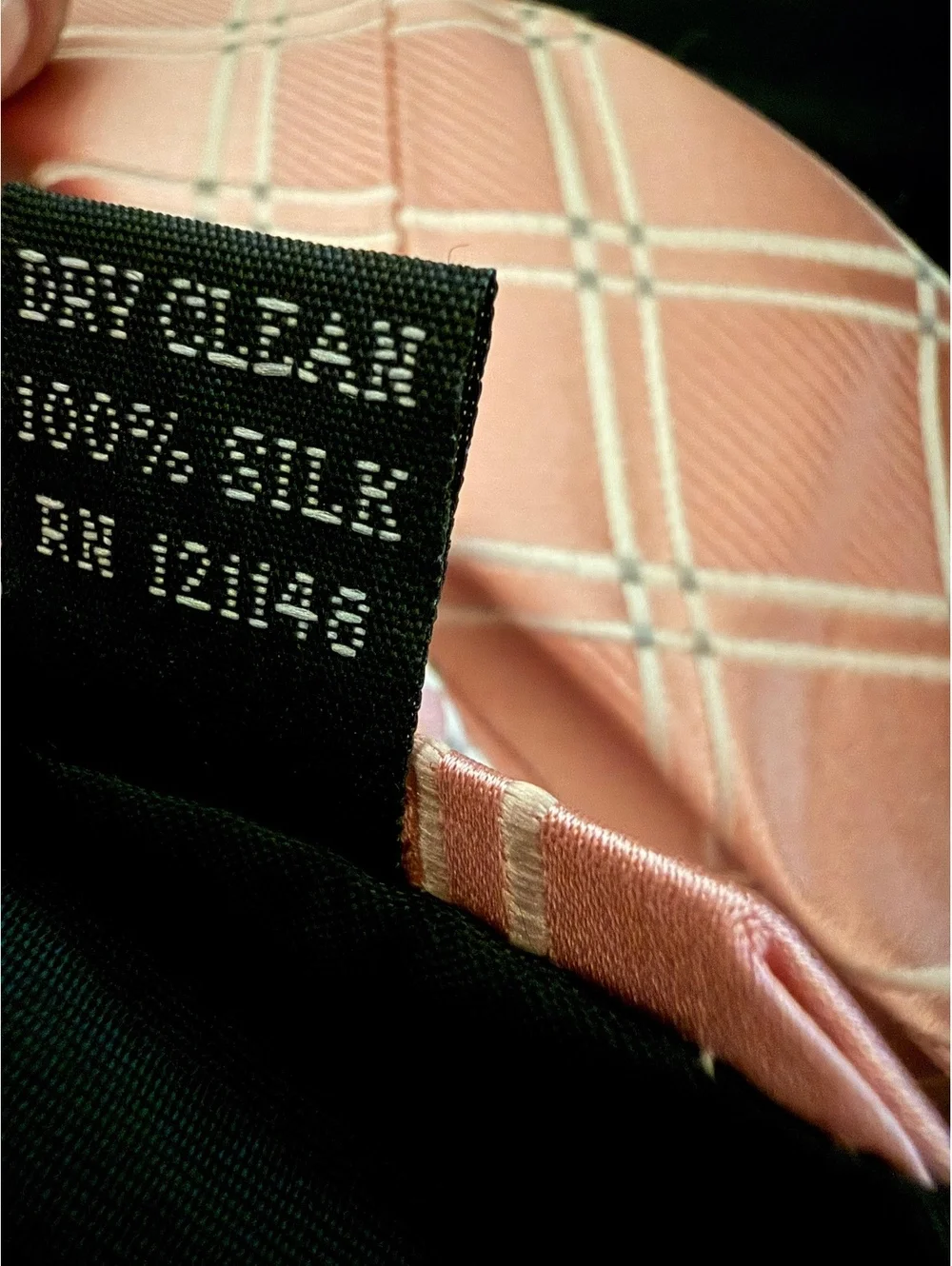 ARROW Men's 100% Silk Pink Plaid Checkered Necktie Tie USA